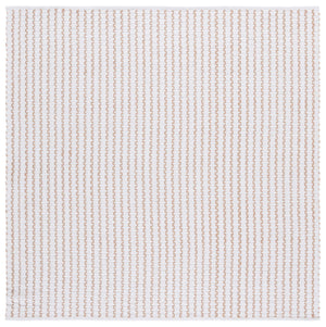 Safavieh Cape Hand-Woven Cotton Rug In Ivory Beige — Low-Profile, Minimalist Texture For Cozy Contemporary Rooms 3'-0" x 5'-0" CAP451B-3