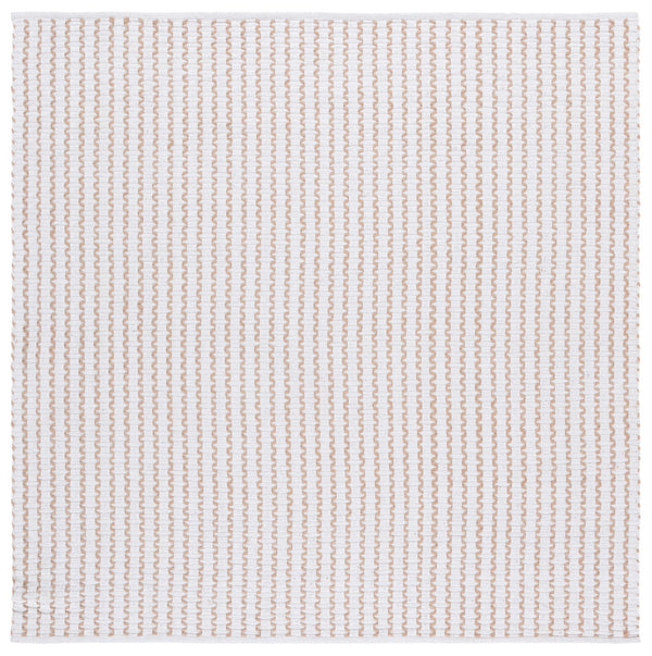 Safavieh Cape Cod Handwoven Ivory Beige Area Rug - Low-Profile Cotton Pile, Scandinavian Geometric Charm 8'-0" x 10'-0" CAP451B-8