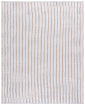 Safavieh Cape Handwoven Cotton Rug In Ivory Beige With Scandinavian Geometric Design, Low-Profile Comfort And Durable Style 5'-0" x 8'-0" CAP451B-5