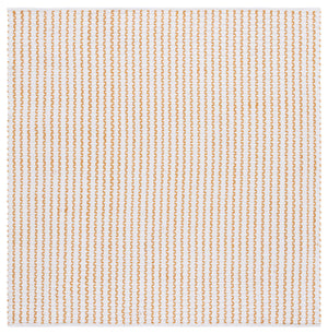 Safavieh Cape Elegant Hand-Woven Runner In Ivory And Gold — Scandinavian Geometric Design, Low-Profile Cotton Finish 2'-3" x 8'-0" CAP451D-28