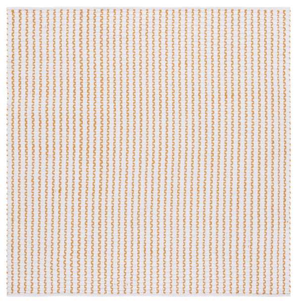 Safavieh Cape Elegant Hand-Woven Runner In Ivory And Gold — Scandinavian Geometric Design, Low-Profile Cotton Finish 2'-3" x 8'-0" CAP451D-28