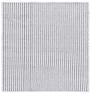 Safavieh Cape Hand-Woven Ivory And Charcoal Area Rug — Soft Cotton Low-Profile Pile, Modern Scandinavian Style 5'-0" x 8'-0" CAP451H-5