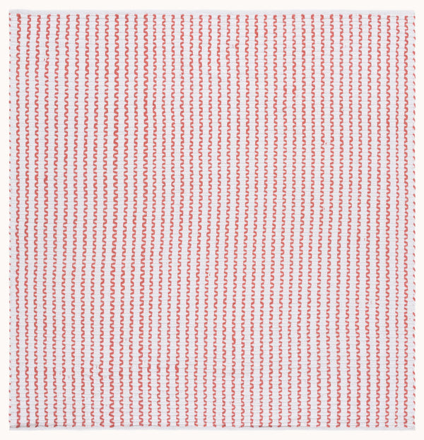 Safavieh Cape Handwoven Ivory And Rust Area Rug — Modern Geometric Scandinavian Flair, Plush Cotton Low Pile 3'-0" x 5'-0" CAP451P-3