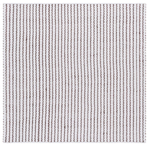 Safavieh Cape Modern Hand-Woven Cotton Rug In Ivory And Brown — Low-Profile Scandinavian Geometric Design, Durable Luxury 3'-0" x 5'-0" CAP451T-3