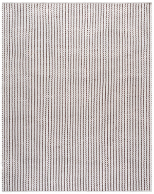 Safavieh Cape Hand-Woven Ivory And Brown Runner With Low-Profile Cotton Pile, Geometric Scandinavian Style Perfect For Busy Hallways 2'-3" x 8'-0" CAP451T-28