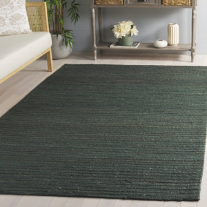 Safavieh Cape Cod Handwoven Eco-friendly Rug - Elegant, Durable Texture For Timeless Home Décor Appeal Sage ,Natural 80% Jute,20% Cotton Cap503b-8sq
