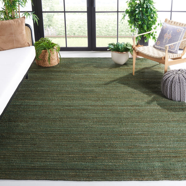 Safavieh Cape Cod Handwoven Eco-friendly Rug - Elegant, Durable Texture For Timeless Home Décor Appeal Sage ,Natural 80% Jute,20% Cotton Cap503b-8sq