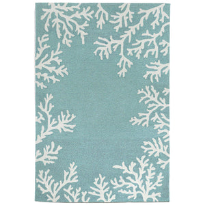 Trans Ocean Liora Manne Capri Coastal Indoor/Outdoor Area Rug - Vibrant Tropical Design For Any Space Blue Polyester,Acrylic Cap46162004