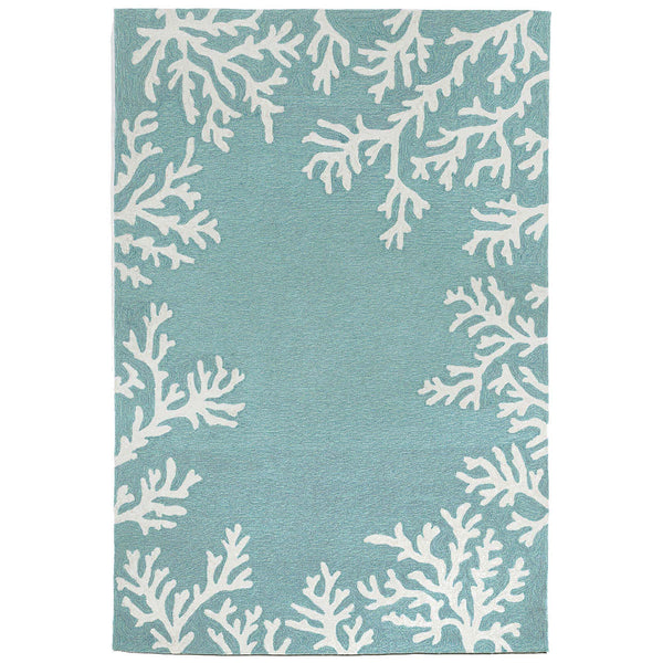 Trans Ocean Liora Manne Capri Coastal Indoor/Outdoor Area Rug - Vibrant Tropical Design For Any Space Blue Polyester,Acrylic Cap46162004
