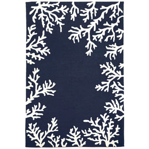 Trans Ocean Liora Manne Capri Coastal Indoor/Outdoor Area Rug - Vibrant Tropical Design For Any Space Blue Polyester,Acrylic Cap46162033