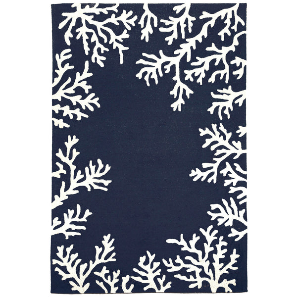 Trans Ocean Liora Manne Capri Coastal Indoor/Outdoor Area Rug - Vibrant Tropical Design For Any Space Blue Polyester,Acrylic Cap46162033