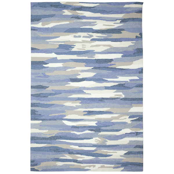 Trans Ocean Liora Manne Capri Cloud Indoor/Outdoor Area Rug - Contemporary Geometric Design For Any Space Blue Polyester,Acrylic Cap46172523