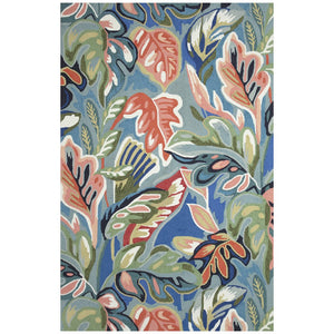 Trans Ocean Liora Manne Capri Indoor/Outdoor Rug - Vibrant Floral Geometric Design For Stylish Spaces Blue Polyester,Acrylic Cap57174004