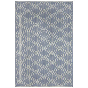 Trans Ocean Liora Manne Capri Hex Indoor/Outdoor Durable Area Rug - Stylish Geometric Accent For Any Space Blue Polyester,Acrylic Cap46174103
