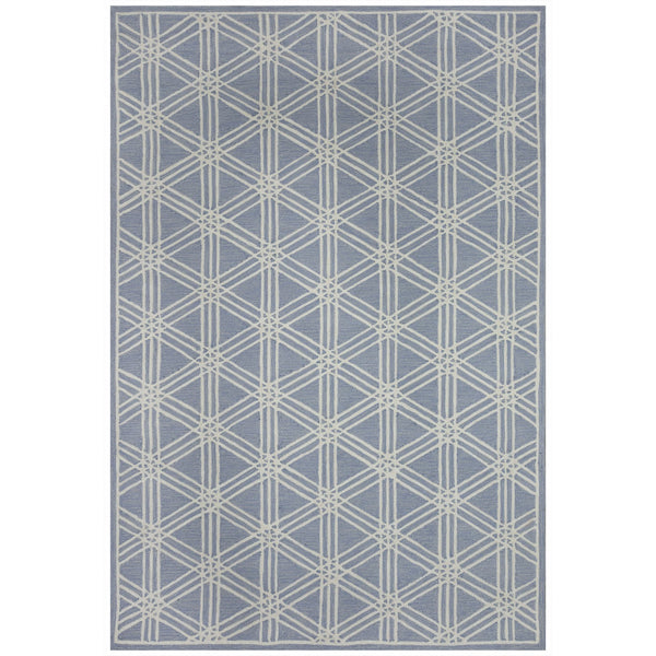 Trans Ocean Liora Manne Capri Hex Indoor/Outdoor Durable Area Rug - Stylish Geometric Accent For Any Space Blue Polyester,Acrylic Cap46174103
