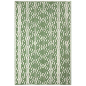Trans Ocean Liora Manne Capri Hex Indoor/Outdoor Durable Area Rug - Stylish Geometric Accent For Any Space Green Polyester,Acrylic Cap71174106