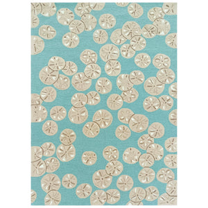 Trans Ocean Liora Handmade Coastal Area Rug - Durable Synthetic Blend With Beach-inspired Design For Any Space Blue Polyester,Acrylic Cap57175606