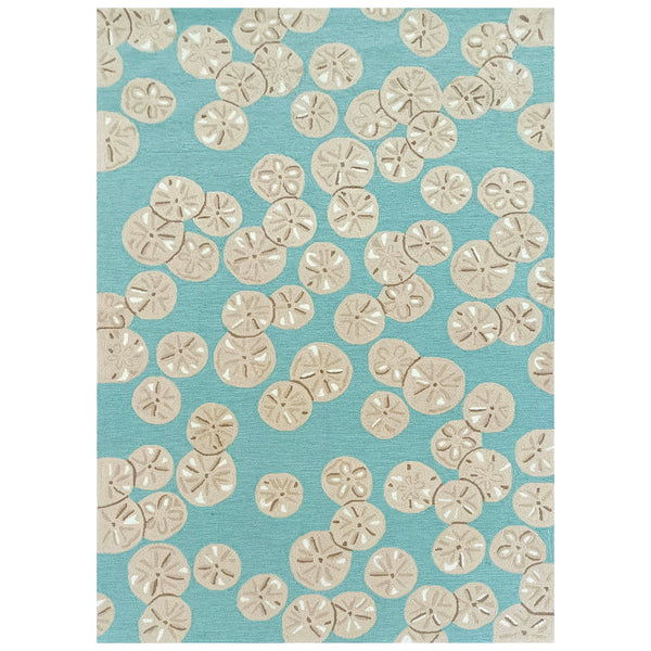 Trans Ocean Liora Handmade Coastal Area Rug - Durable Synthetic Blend With Beach-inspired Design For Any Space Blue Polyester,Acrylic Cap57175606