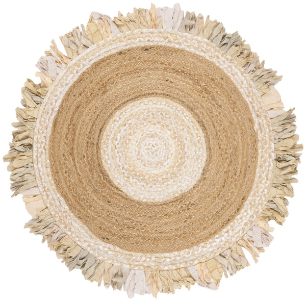 Safavieh Cape Cod Elegant Hand-woven Rug - Premium Cotton & Jute Blend For Timeless Home Décor Appeal Beige ,Natural 70% Cotton,30% Jute Cap701b-9r