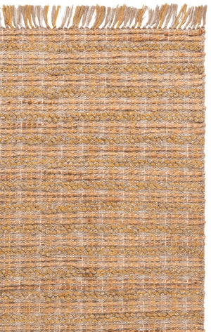 Safavieh Cape Handwoven 5X7 Jute Rug In Gold Natural Stripe — Coastal, Durable 3/8" Pile For Living Rooms CAP871D-57