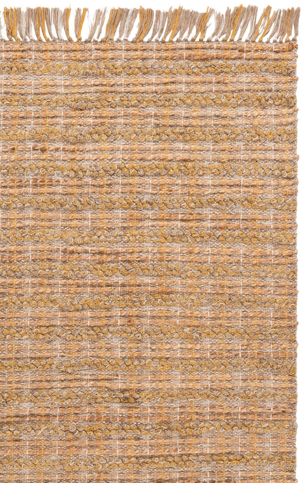 Safavieh Cape Handwoven 5X7 Jute Rug In Gold Natural Stripe — Coastal, Durable 3/8" Pile For Living Rooms CAP871D-57