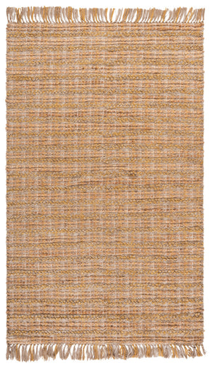 Safavieh Cape Handwoven 5X7 Jute Rug In Gold Natural Stripe — Coastal, Durable 3/8" Pile For Living Rooms CAP871D-57