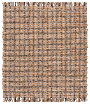 Safavieh Cape Coastal Handwoven Jute-Cotton Rug 5X7 Ft — Brown & Natural Striped, Durable Low-Profile Texture CAP871T-57