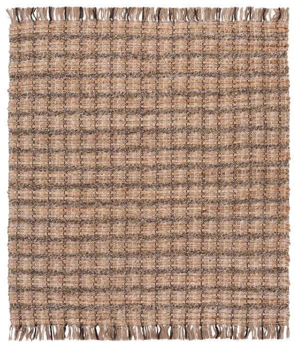 Safavieh Cape Coastal Handwoven Jute-Cotton Rug 5X7 Ft — Brown & Natural Striped, Durable Low-Profile Texture CAP871T-57