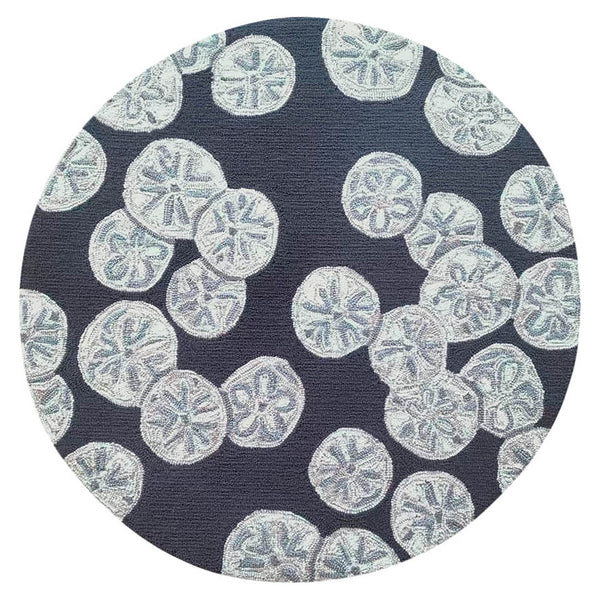 Trans Ocean Liora Handmade Coastal Area Rug - Durable Synthetic Blend With Beach-inspired Design For Any Space Navy Polyester,Acrylic Capd3175633