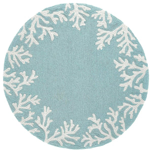 Trans Ocean Liora Manne Capri Coastal Indoor/Outdoor Area Rug - Vibrant Tropical Design For Any Space Blue Polyester,Acrylic Capd5162004