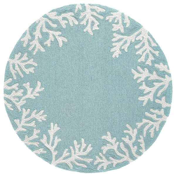 Trans Ocean Liora Manne Capri Coastal Indoor/Outdoor Area Rug - Vibrant Tropical Design For Any Space Blue Polyester,Acrylic Capd5162004