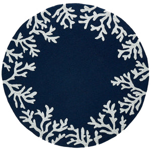 Trans Ocean Liora Manne Capri Coastal Indoor/Outdoor Area Rug - Vibrant Tropical Design For Any Space Blue Polyester,Acrylic Capd5162033