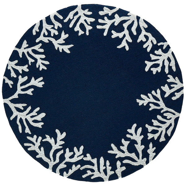 Trans Ocean Liora Manne Capri Coastal Indoor/Outdoor Area Rug - Vibrant Tropical Design For Any Space Blue Polyester,Acrylic Capd5162033