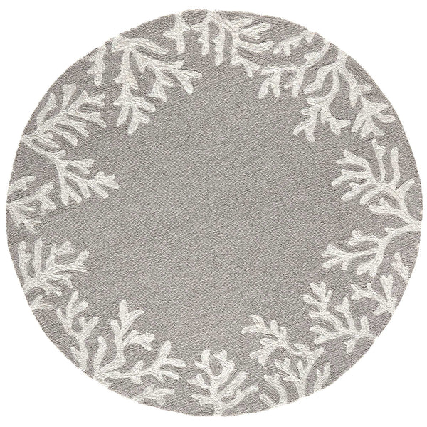 Trans Ocean Liora Manne Capri Coastal Indoor/Outdoor Area Rug - Vibrant Tropical Design For Any Space Silver Polyester,Acrylic Capd5162047