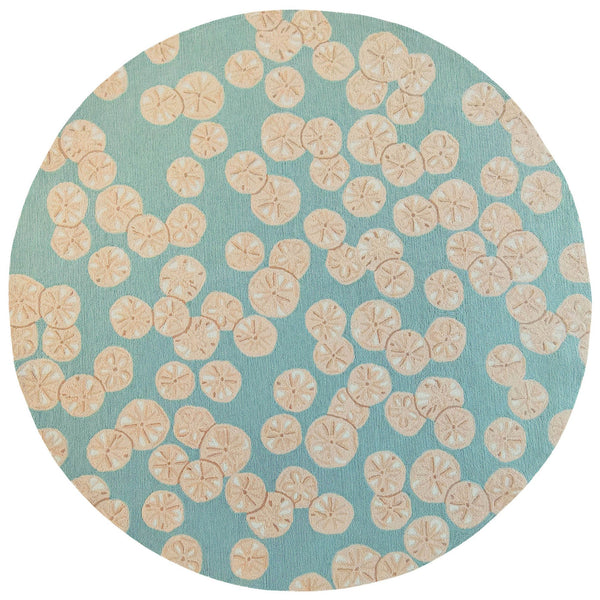 Trans Ocean Liora Handmade Coastal Area Rug - Durable Synthetic Blend With Beach-inspired Design For Any Space Blue Polyester,Acrylic Capd8175606