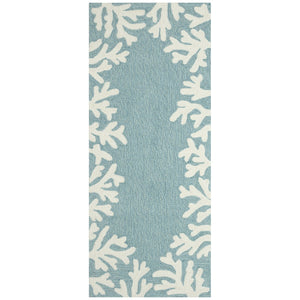 Trans Ocean Liora Manne Capri Coastal Indoor/Outdoor Area Rug - Vibrant Tropical Design For Any Space Blue Polyester,Acrylic Capr5162004