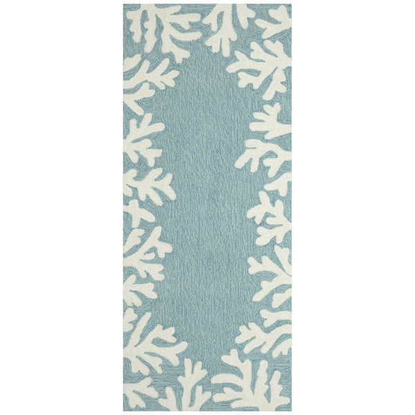 Trans Ocean Liora Manne Capri Coastal Indoor/Outdoor Area Rug - Vibrant Tropical Design For Any Space Blue Polyester,Acrylic Capr5162004