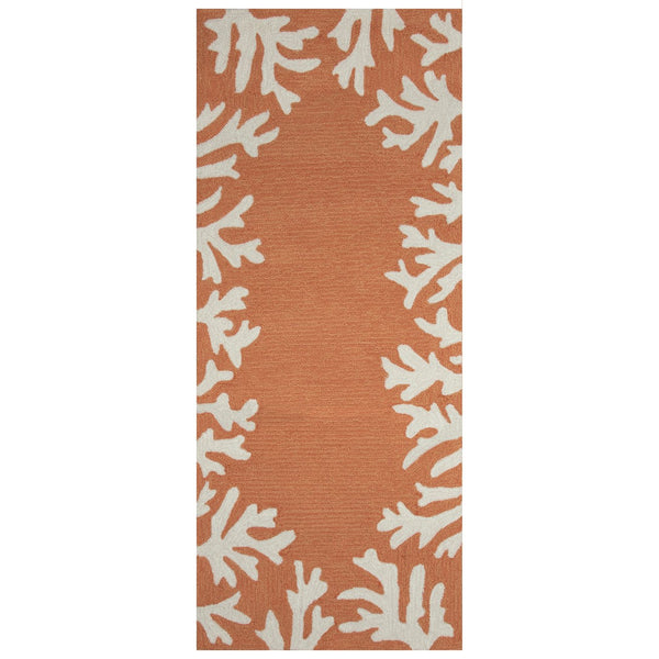 Trans Ocean Liora Manne Capri Coastal Indoor/Outdoor Area Rug - Vibrant Tropical Design For Any Space Orange Polyester,Acrylic Capr5162017
