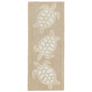 Trans Ocean Liora Manne Capri Turtle Handmade Indoor/Outdoor Area Rug - Vibrant Coastal Design For Any Space Natural Polyester,Acrylic Capr5163412