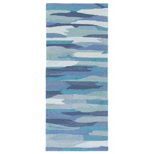 Trans Ocean Liora Manne Capri Cloud Indoor/Outdoor Area Rug - Contemporary Geometric Design For Any Space Blue Polyester,Acrylic Capr5172594