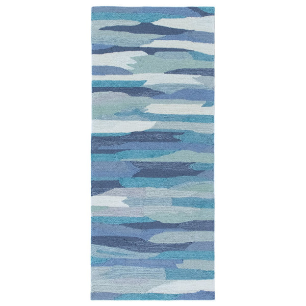 Trans Ocean Liora Manne Capri Cloud Indoor/Outdoor Area Rug - Contemporary Geometric Design For Any Space Blue Polyester,Acrylic Capr5172594