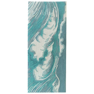Trans Ocean Liora Manne Capri Wave Indoor/Outdoor Area Rug – Stunning Coastal Design For Elegant Spaces Blue Polyester,Acrylic Capr5175594