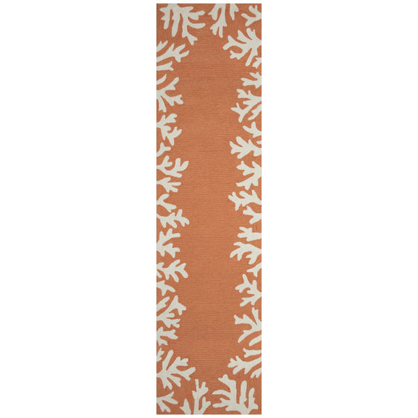 Trans Ocean Liora Manne Capri Coastal Indoor/Outdoor Area Rug - Vibrant Tropical Design For Any Space Orange Polyester,Acrylic Capr8162017