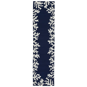 Trans Ocean Liora Manne Capri Coastal Indoor/Outdoor Area Rug - Vibrant Tropical Design For Any Space Blue Polyester,Acrylic Capr8162033