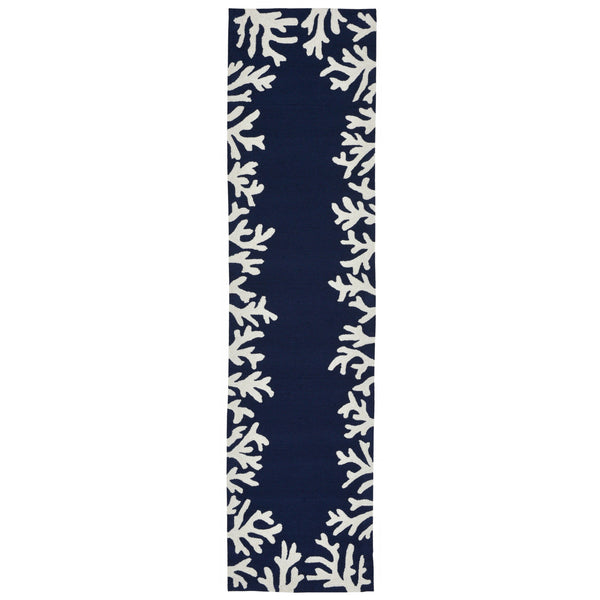 Trans Ocean Liora Manne Capri Coastal Indoor/Outdoor Area Rug - Vibrant Tropical Design For Any Space Blue Polyester,Acrylic Capr8162033