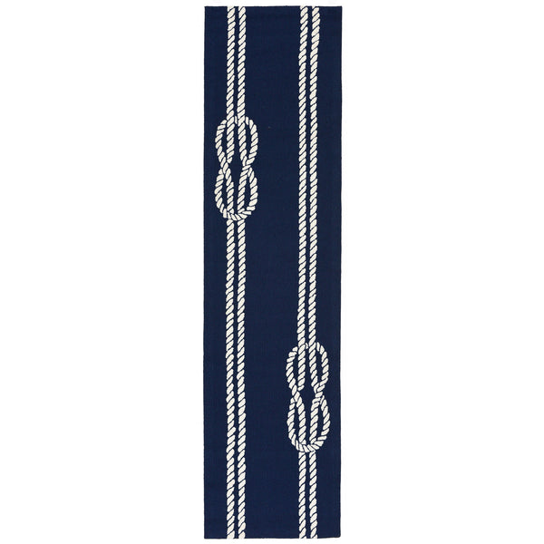 Trans Ocean Liora Manne Capri Ropes Indoor/Outdoor Area Rug - Nautical Stripe Design For Stylish Spaces Navy Polyester,Acrylic Capr8163633