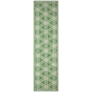 Trans Ocean Liora Manne Capri Hex Indoor/Outdoor Durable Area Rug - Stylish Geometric Accent For Any Space Green Polyester,Acrylic Capr8174106