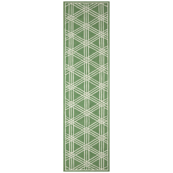 Trans Ocean Liora Manne Capri Hex Indoor/Outdoor Durable Area Rug - Stylish Geometric Accent For Any Space Green Polyester,Acrylic Capr8174106