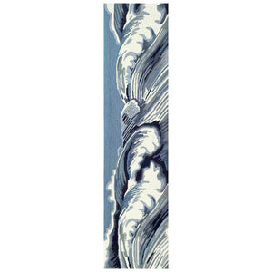 Trans Ocean Liora Manne Capri Wave Indoor/Outdoor Area Rug – Stunning Coastal Design For Elegant Spaces Blue Polyester,Acrylic Capr8175504