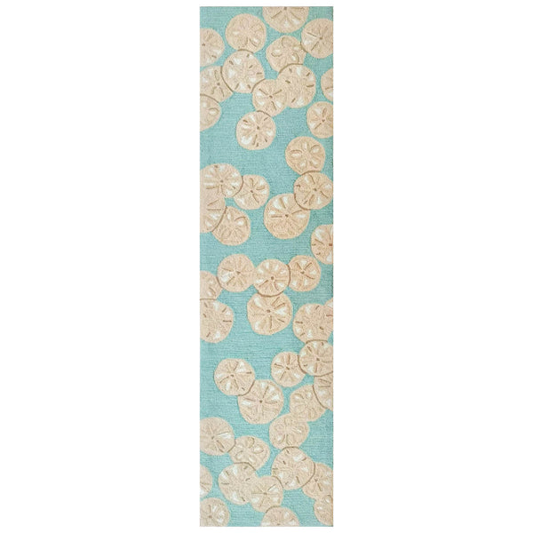 Trans Ocean Liora Handmade Coastal Area Rug - Durable Synthetic Blend With Beach-inspired Design For Any Space Blue Polyester,Acrylic Capr8175606